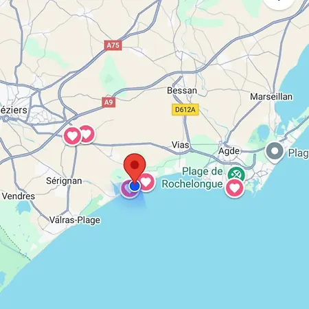 Apartmán Face A La Vue Proche Cap D'agde Vias Valras-plage Mediterranee *